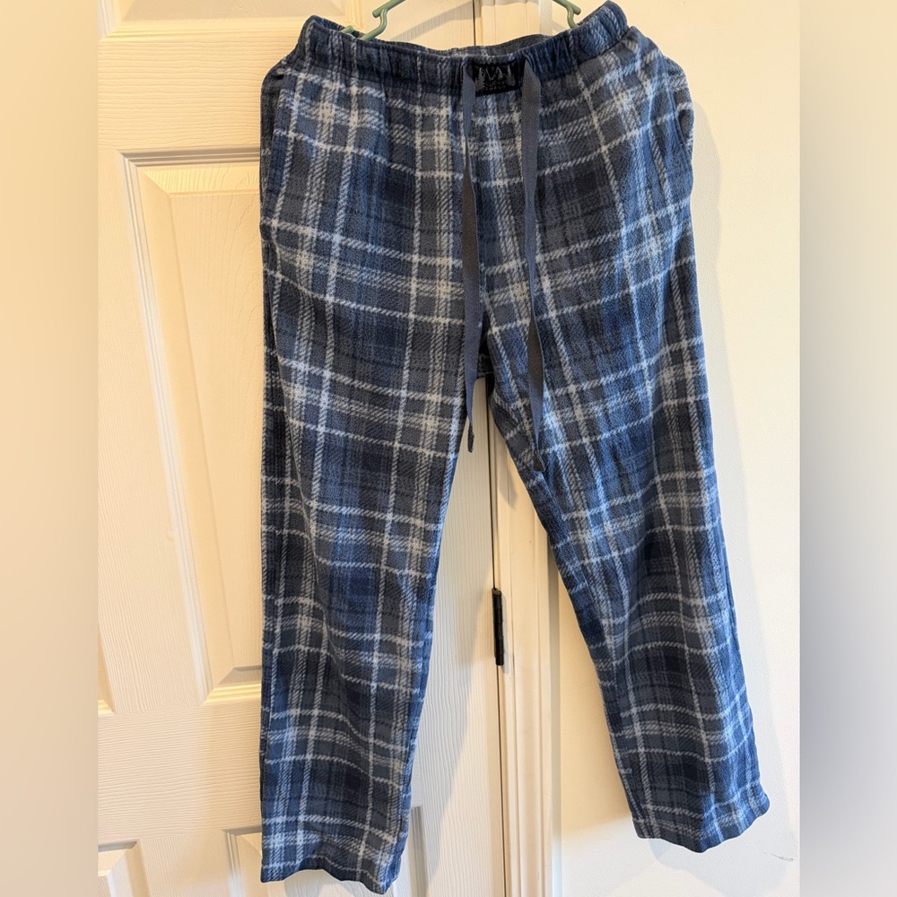 Lucky Brand Navy Plaid Men's Joggers
